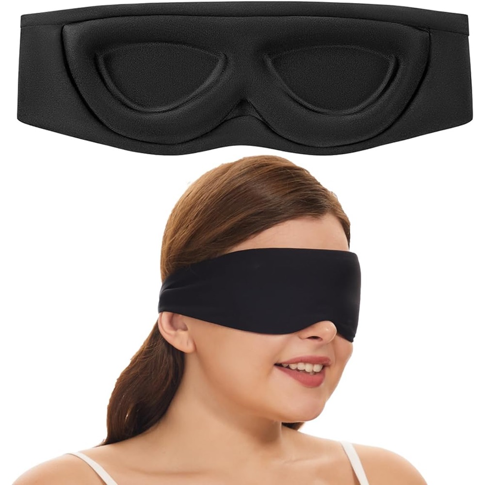 Weiche 3D konturierte Stoff-Schlafmaske – Bild 7